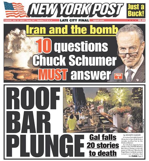 today's paper ny post front page